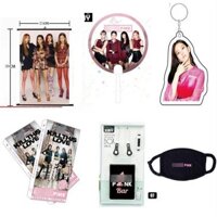 (M12) Combo Blackpink Lisa Jisoo Jennie Rose 5 món gồm đồng hồ hình xăm miếng dán điện thoại sổ tay nametag hologram