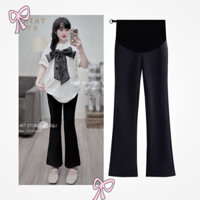 (M12)Quần Ống Loe Bầu TRINH MIT STORE Chất UMI Hàn Co Giãn (40-75kg)