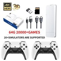 M15 4K Mini Retro Máy Chơi Game 2.4G Bộ Điều Khiển Không Dây 64GB 20000 Trò Chơi HDMI