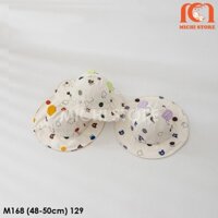 M168 - MŨ CHỐNG NẮNG VÀNH TRÒN HỌA TIẾT CHO BÉ TỪ 6M-3T