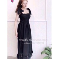 M17 - Đầm maxi 2 dây màu trắng - Chuẩn hàng cao cấp loại 1 - Freesize