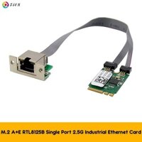 M.2 A + E KEY 2.5G Ethernet LAN Card RTL8125B Thẻ mạng điều khiển công nghiệp PCI Express Network Adapter