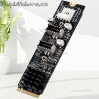 M.2 M Key NVME PCIe sang USB 3.1 Type E Thẻ mở rộng 10Gb USB-E Hub Riser cho PC