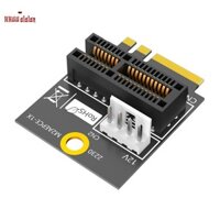 🔥M.2 NGFF Key + E / E sang PCI-E 1X Adapter Thẻ Chuyển Đổi PCI Express 1X Có Cáp Nguồn Dễ Sử Dụng