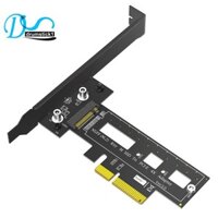 M.2 NGFF PCIe SSD sang PCI Express 3.0 X4 Host Adapter Card Hỗ trợ M.2 PCIe (NVMe hoặc AHCI) Loại 2242 2260 280 Đen