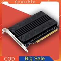 M.2 NVMe SSD Sang PCIE X16M Key Ổ Cứng Chuyển Đổi Đầu Đọc 4 Cổng Chuyển Đổi Adapter