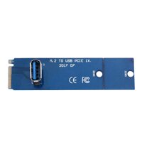 M.2 To Usb3.0 Pci-E 16X Slot Riser Card Vga Expansion Cable Line Blue