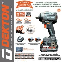 M21-IW590PLUS - Máy Siết Bulong Dekton 590N.m - Phiên Bản Cao Cấp Trong Seri Compact Cải Tiến