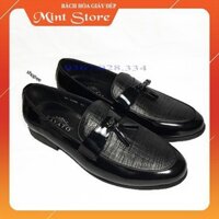 M23 GIÀY LƯỜI NAM SAVATO DA CAO CẤP ĐẾ CAO SU ĐÚC kiên cố DA BÒ 6