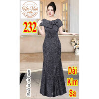M232 Đầm dạ hội cao cấp chất kim sa from dáng đuôi cá sang trọng