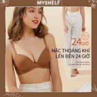 M27. Áo ngực nâng ngực su non cao cấp, áo lót không gọng nâng ngực đệm bàn tay siêu hot có sẵn - miễn ship - NÂU,36