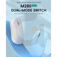 M280 2.4G / BT Chuột Không Dây Chuyển Đổi Miễn Phí Laptop Chuột Không Dây Bluetooth Sạc Im Lặng Đa Năng Điện Thoại Android PC