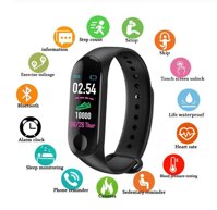 M3 Vòng Đeo Tay Thông Minh Smartband Thiết Bị Theo Dõi Sức Khỏe Bluetooth Máu Máy Theo Dõi Nhịp Tim Dây Đeo Thông Minh Không Thấm Nước LazadaMall