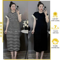 [M329] VÁY ĐẸP CHO MẸ BẦU MẶC TRƯỚC VÀ SAU SINH CHẤT MỀM MÁT - ĐẦM BẦU THỜI TRANG MÙA HÈ TAY PHỐI BÈO BIGSIZE