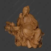 M34,File 3D, Tượng Thần Trà, File in 3D [ Không phải mô hình]