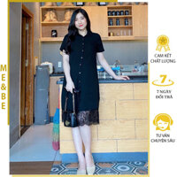 [M358] VÁY XINH CHO MẸ BẦU MẶC ĐI LÀM DẠO PHỐ CỔ SƠ MI DÁNG SUÔNG CHÂN REN ĐIỆU ĐÀ - ĐẦM BẦU BABYDOLL CỰC XINH FREESIZE