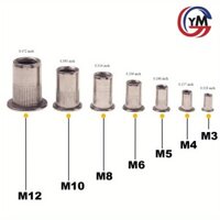 M3m4m5m6m8m10m12 Đinh Tán Đai Ốc Thép Không Gỉ 304 Ren Chèn Đai Ốc Đinh Tán Đai Ốc Biển Số Đai Ốc