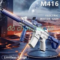 M416 Súng Nước Điện Xanh Hồng Súng Nước Bắn Nước Lễ Hội Bé Trai Bé Gái Đồ Chơi Trẻ Em Hoàn Toàn Tự Động Nổ Xịt Nước NA5P