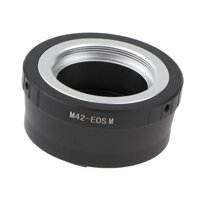 M42 Screw Mount Lens Adapter Ring For Canon EOS-M EF-M M1 M2 M3 M10 Camera - Black