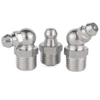 M6M8M10 thép không gỉ 304 vòi phun mỡ súng mỡ mỡ súng mỡ đầu súng uốn cong mỡ núm vú L Phụ kiện súng bắn mỡ