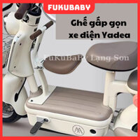 M75- Ghế gấp gọn xe điện Yadea I8 mẫu mới(order nhiều màu)