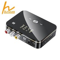 M8 Bluetooth 5.0 Bộ thu âm thanh Bộ chuyển đổi không dây âm nhạc AUX 3,5 mm có Mic cho loa TV trên ô tô