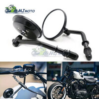 M8 Xe Máy Tròn Gương Chiếu Hậu Bên Gương Retro Gương Chiếu Hậu Cho Harley Dyna Bobber Chopper Sportster Trường Cũ Lưu Diễn