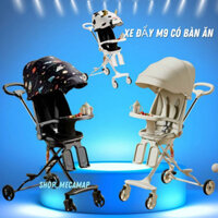 [M9 có bàn ăn] XE đẩy gấp gọn M9 - M8 2 chiều 3 tư thế'