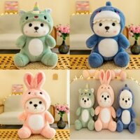 mã 01 Gấu bông Lena Thỏ Hồng , Ngựa Pony, Cá mập Xanh 65cm