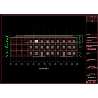 [Mã 016] Bản vẽ autocad Trường mầm non 3 tầng 6 phòng học 11x40m