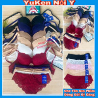 Mã 024-Bộ Đồ Lót Nữ Mút Dày Vừa 3cm,Có Gọng-Sét Đồ Lót Ren Boya 2 Móc Cài Sau Giúp Nâng Ngực
