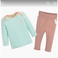 Mã 02424. Bộ thu đông bé trai bé gái sơ sinh, bộ cotton dài tay bé nhí hàng xuất Hàn (có bán rời) TVSHOP