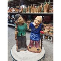 Mã 026 Con giống ông mai bà mai trang trí hòn non bộ nhà cửa sân vườn giá rẻ đẹp Bát tràng tiểu cảnh