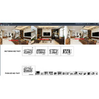 [Mã 072] File cad bổ chi tiết sofa bàn trà kệ tivi gỗ óc chó