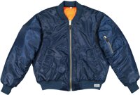 MA-1 Bomber Flight Jacket Reversible Air Force Military Coat with Official Pin