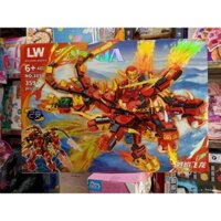 Mã 1073 - Xếp hình lắp ghép lê gô NINJA Rồng và Robot