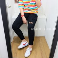 (MÃ 113) QUẦN TOMBOY ĐEN RÁCH VNXK