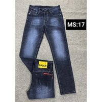 Mã 17 Ống Ôm nhẹ-màu Xanh Đen Thời Trang.Quần Jean nam cao cấp vải co giãn 4 chiều, dày mịn mướt không xù lông,ra màu