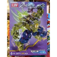 Mã 2077-3 - Hộp lê gô lắp ghép mô hình Robot SUPER HEROES