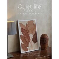 MÃ 23 Tranh cát thạch anh đắp nổi dercor  Trang trí nhà cửa hình lá dong tông mau wabisabi