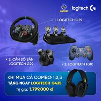 [Mã 257ELSALE giảm 7% đơn 300k] Combo Vô Lăng chơi game Logitech G29 DRIVING FORCE + Cần Số G29 + Bàn Đạp G29 hỗ trợ P