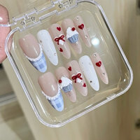 Mã 35 - Nailbox thiết kế hoạ tiết bánh kem dễ thương - by Nhà Trong Ngõ Nailbox giá rẻ