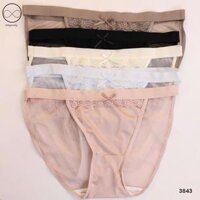 MÃ 3843 - SET 5 QUẦN LÓT REN ĐÚC SU  NƠ XINH CO GIÃN