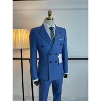 Mã 4khuy Bộ VEST nam cao cấp. Bộ suit nam đẹp. Mã xanh ngọc 4 khuy. Bộ VEST gồm 1 Áo + 1 Quần tăng chỉnh cạp