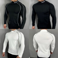 [Mã 6MINI3 giảm 50K đơn 150K] Áo giữ nhiệt WARHORSE,áo tay dài cổ lọ phom body thể thao nam.