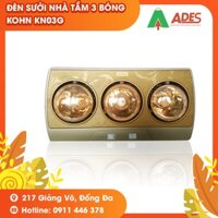 [Mã 99ELHA giảm 7% đơn 300K] [HÀNG CHÍNH HÃNG] Đèn Sưởi Nhà Tắm 3 Bóng Kohn KN03G 825W - Bảo Hành 5 Năm