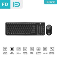 [Mã 99ELHA giảm 7% đơn 300K] Bàn phím chuột không dây Forter FDiK6630