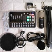 [Mã 99ELHA giảm 7% đơn 300K] Combo Hát Thu Âm Livestream Mic Bm900-Sound card H9 có auto tun kèm phụ kiện bh 6 thán