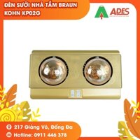 [Mã 99ELHA giảm 7% đơn 300K] [HÀNG CHÍNH HÃNG] Đèn Sưởi Nhà Tắm Braun Kohn KP02G - 2 bóng sưởi mạ vàng - Bảo Hành 5 Năm