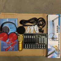 [Mã 99ELHA giảm 7% đơn 300K] combo thu âm livestream karaoke BM900-Sound card H9 kèm phuh kiện tặng tai ốp 450 bh 6